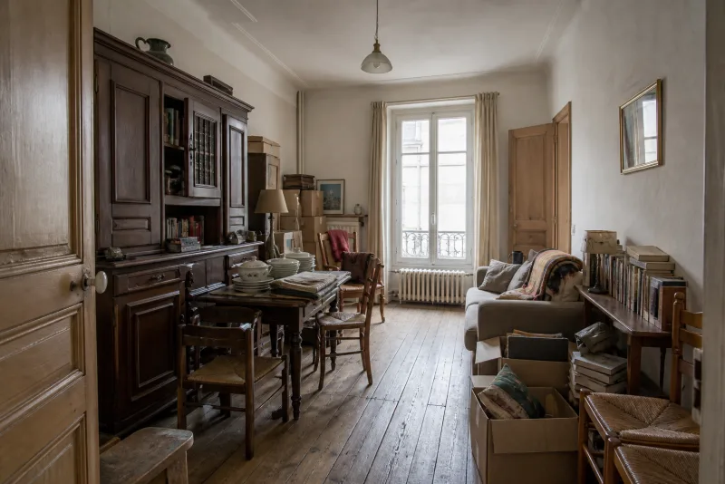 Avant — Appartement ancien vidé après succession