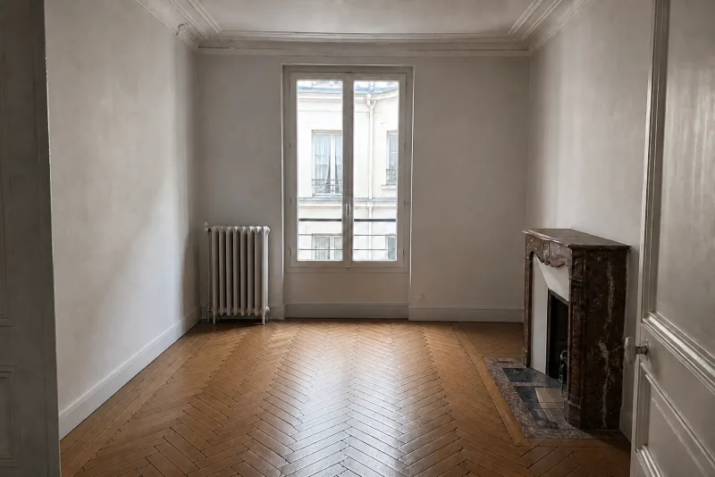Après débarras — Appartement haussmannien débarrassé pièce par pièce