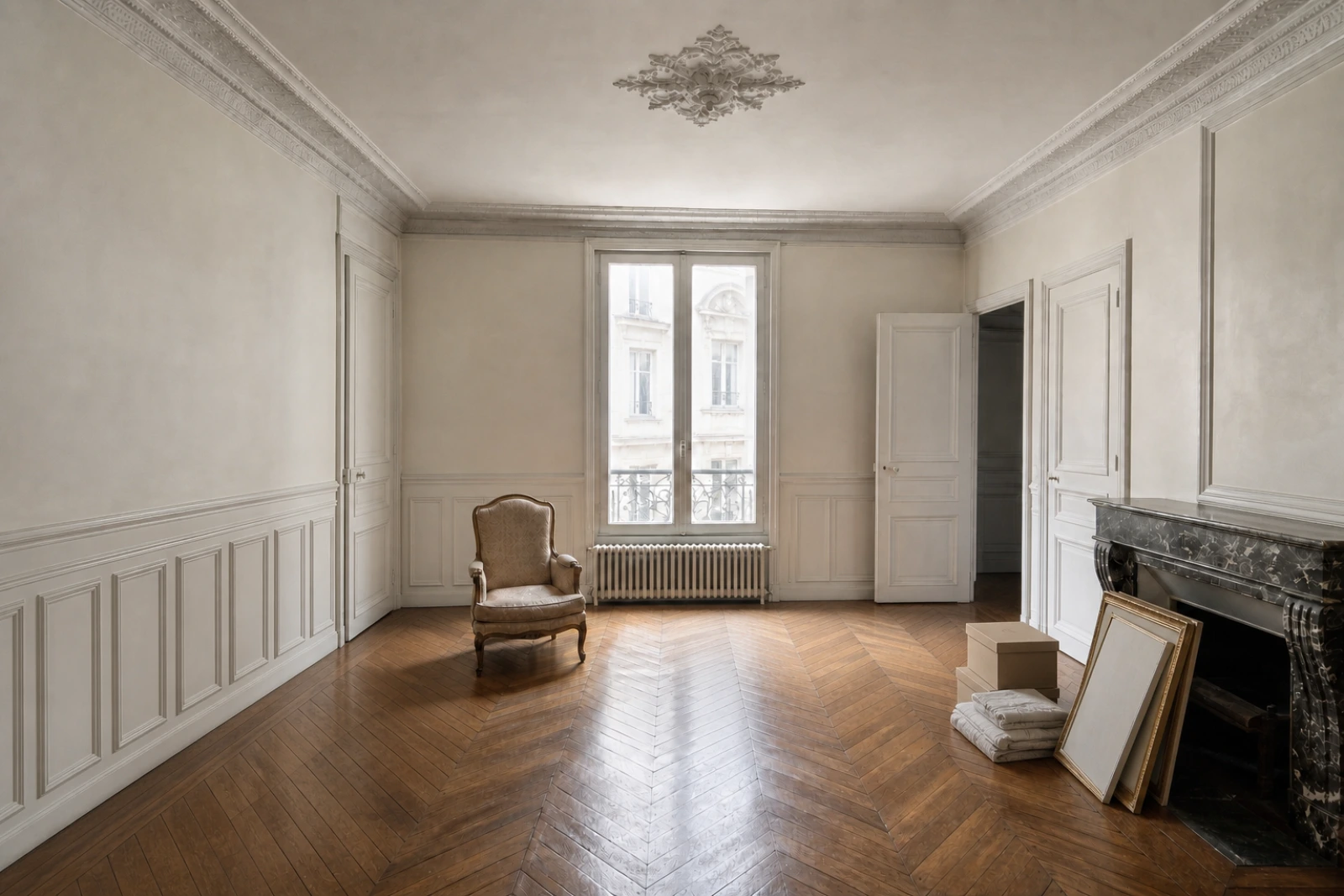 Grand appartement à Passy : inventaire, valorisation et débarras — intervention en cours