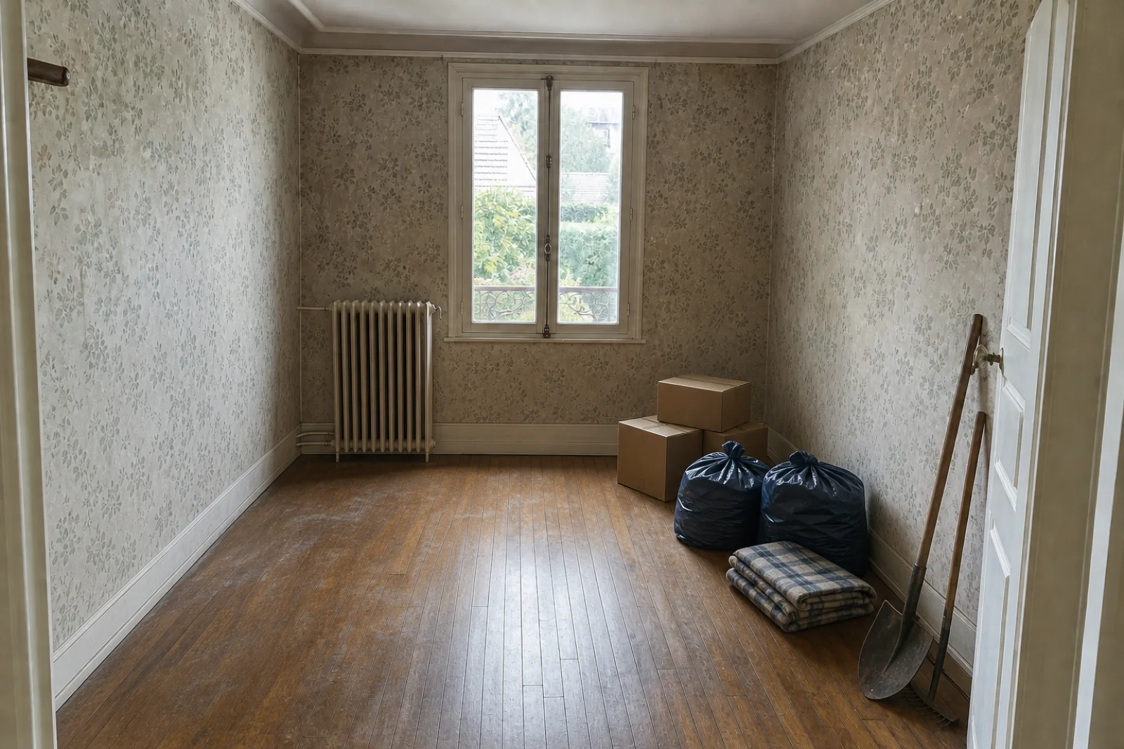 Maison en meulière à La Varenne : débarras du sous-sol au grenier — intervention en cours